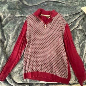 Vintage Oversized Zip Sweater Pullover